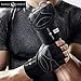 NH Weight-Lifting Workout Gloves with Wrist Wraps | Gym Exercise Fitness Training Hand Grips Accessories | Support Power Weight Lifting, Rowing, Pull Up for Men & Women (Black, XL)