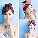 eBoot 6 Pieces Twist Bow Wire Headband Retro Bowknot Polka Dot Stripe Wire Hair Holders for Women and Girls, Multicolor