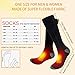 Aqziill Battery Operated Socks USB Heated Socks -Electric Battery Cotton Socks Get Whole Toes Warm-Rechargeable Thermal Socks Breathable Foot Warmer for Skiing Hunting Camping Riding Motocycle