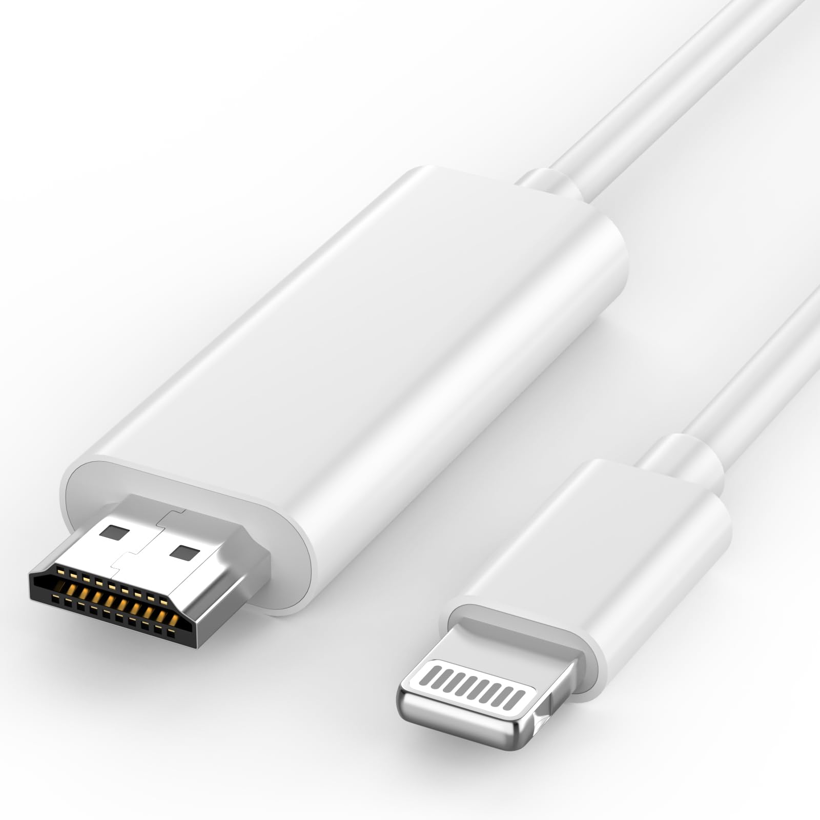 Photo 1 of [Apple MFi Certified] Lightning to HDMI Cable, 6.6FT Lightning to HDMI Adapter for iPhone to TV, 1080P Digital AV Adapter Sync Screen Connector for iPhone 14 13 12 11 XS XR to HDTV Projector Monitor