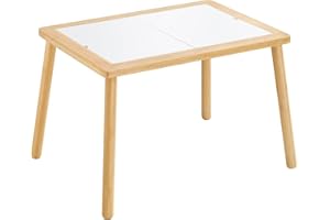 Beright Children's Table, Play Sand Table Indoor Sensory Table, not with Storage Bin for Kids, Perfect Choice for Christmas Thanksgiving Gift, Bamboo