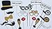 New Year Photo Booth Props, 2016 New Year Party Decoration, Mask, 18 PCS Attached to the stick NO DIY Required