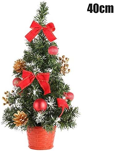 Fanville Artificial Christmas Tree Mini Christmas Cheer Party Decoration Xmas Ornament for Home Desk Table