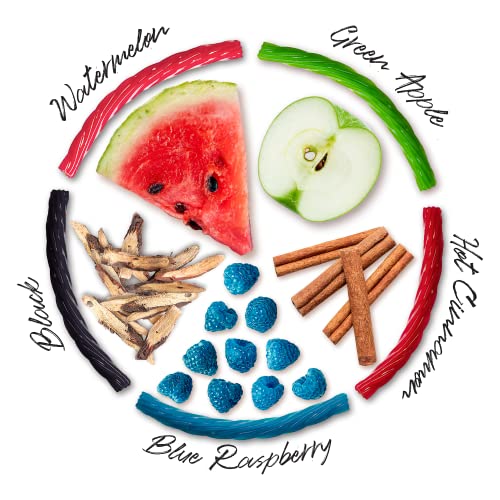 Happy Bites Blue Raspberry Licorice Twists (16 oz) JUMBO Size Made