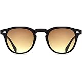 EAREADA Men's Retro Acetate Round Sunglasses Johnny Depp Sun Style Polarized Lens Glasses Colorful Eyewear