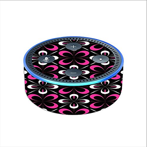 Skin-Decal-Vinyl-Wrap-for-Amazon-Echo-Dot-2-2nd-generation-Abstract-pink-black-pattern