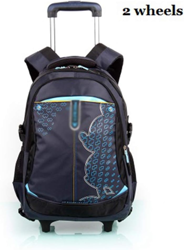 Rolling Backpack Travel Luggage School Students Rolling Suitcase Kids Backpack(2-wheels,One-Size)