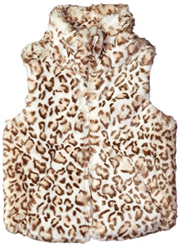 Urban Republic Big Girls' Ur Faux Fur Vest, Cheetah Print, 10/12