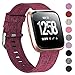 Welltin Bands Compatible with Fitbit Versa/Fitbit Versa 5/Fitbit Versa Lite for Women Men, Breathable Woven Fabric Strap, Quick Release, Adjustable Replacement Wristband for Fitbit Versa Smart Watch