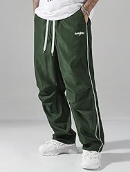 ZAFUL Men's Parachute Sweatpants Y2k Baggy Track