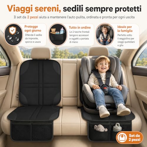 Generico Car Seat Protector, Universal Protective Car Seat Cover, Anti-Scratch and Dirt Resistant Seat Protector for Children, Pets and Daily Use