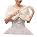 Women Elegant Cape Shawls Spring Wedding Wraps Capelet Ivory One Size