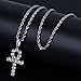 TOPGRILLZ 14K Gold Plated Iced Out CZ Lab Diamond Ankh Cross Egyptian Pendant for Men and Women with 24