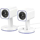 Sanyun SW202 24W Compact Computer Speakers, DSP 3 Modes 16bit USB DAC Bluetooth 5.2, 2.0 PC Multimedia RGB Gaming Speakers for Desktop Monitor Laptop, (Game/Movie/Music, White)