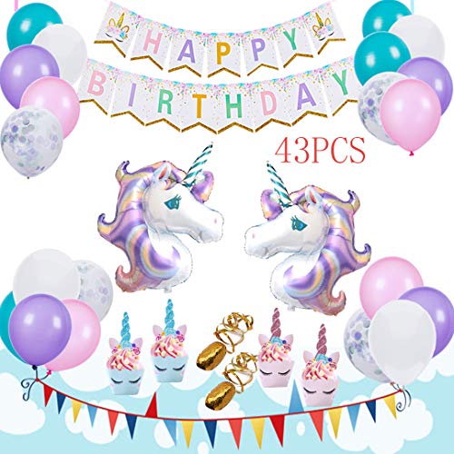 Aifun Unicorn Balloons Birthday Party Decorations Unicorn