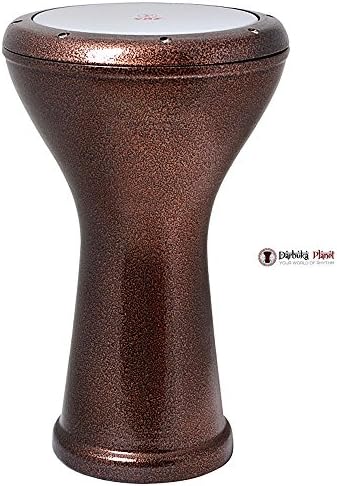 The ZAZA Percussion The 17'' Aluminum Egyptian Style Darbuka Doumbek. (Copper)