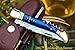 DKC Knives (46 6/18) DKC-783 Ocean Laguiole Damascus Steel Folding Pocket Knife 4 oz 8.5