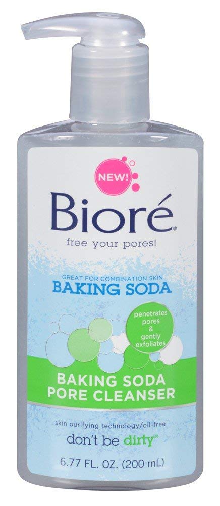biore baking soda pore cleanser for combination skin 6.77 ounces