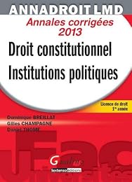 Droit constitutionnel, institutions politiques