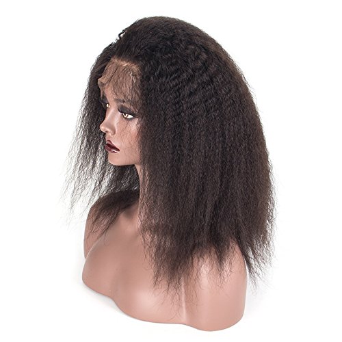 HairPR-Front-Lace-Wigs-human-hair-for-black-women-Kinky-Straight-Indian-Hair-100-Virgin-Remy-Human-Hair-Wig-1B-10-inches