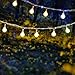 voona Solar Outdoor String Lights - 2-Pack 30ct 20ft Frosted Globes Warm White LED Decoration Strings for Holiday Party Outdoor Garden