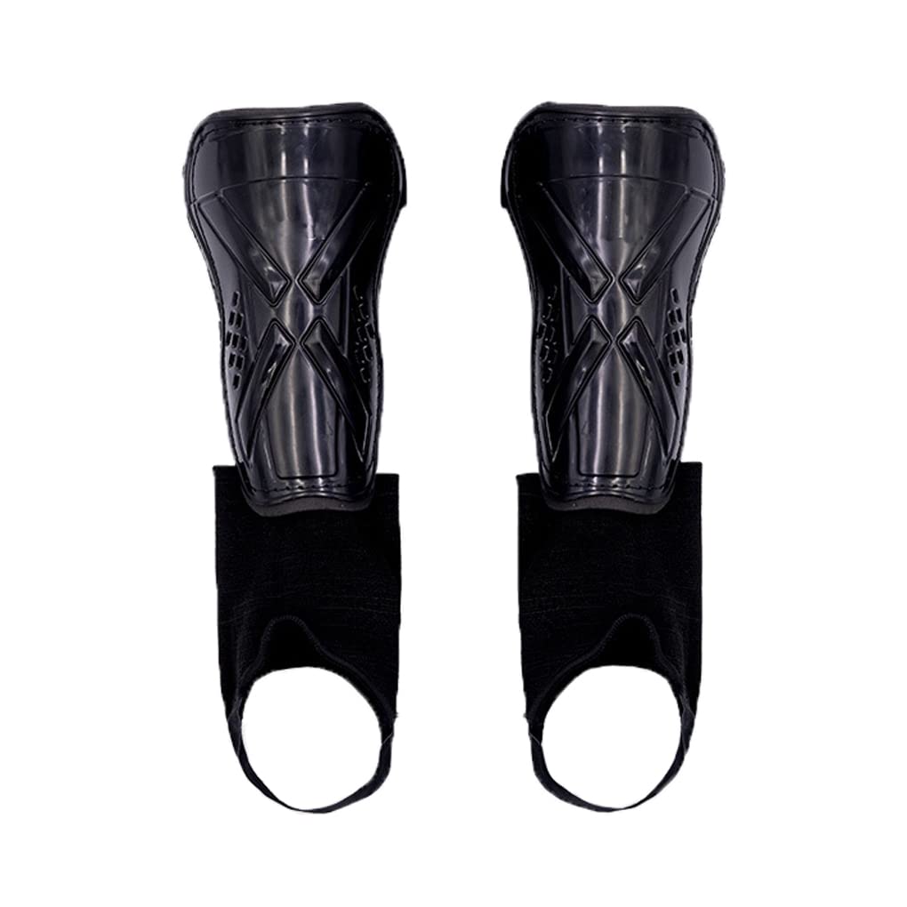 Kids Adjustable Soccer Shin Guards with Ankle Sleeves, Girls Boys Collision Avoidance Footall Leg Protector Equipment Calf Protective Gear Shin Pads Brace Sports Shin Supports