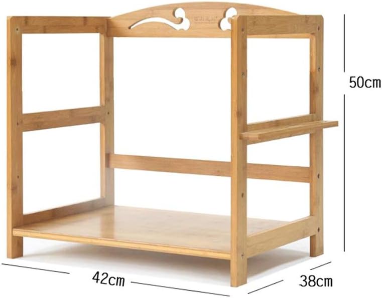 Floating Shelves Floating Shelf Bracket Microwave Oven Floating Shelf Bracket Kitchen Floor Stand Bamboo Wood Floating Shelf Bracket Storage Floating Shelf Bracket Size 42 35 50cm Single Layer Amazon Co Uk Kitchen