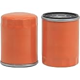 Oil Filter 3/4-16 Thread 90mm, Replaces Generac 070185ES, 2-Pack | Maintains Steady Lubricant Flow to Critical Engine Parts &mdash; Reduces Wear on Pistons, Bearings, and Camshaft in Service