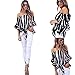 Kizaen Women's Striped Shirt Off Shoulder Bell Sleeve T Shirt Front Tie Knot Casual Blouses Tops