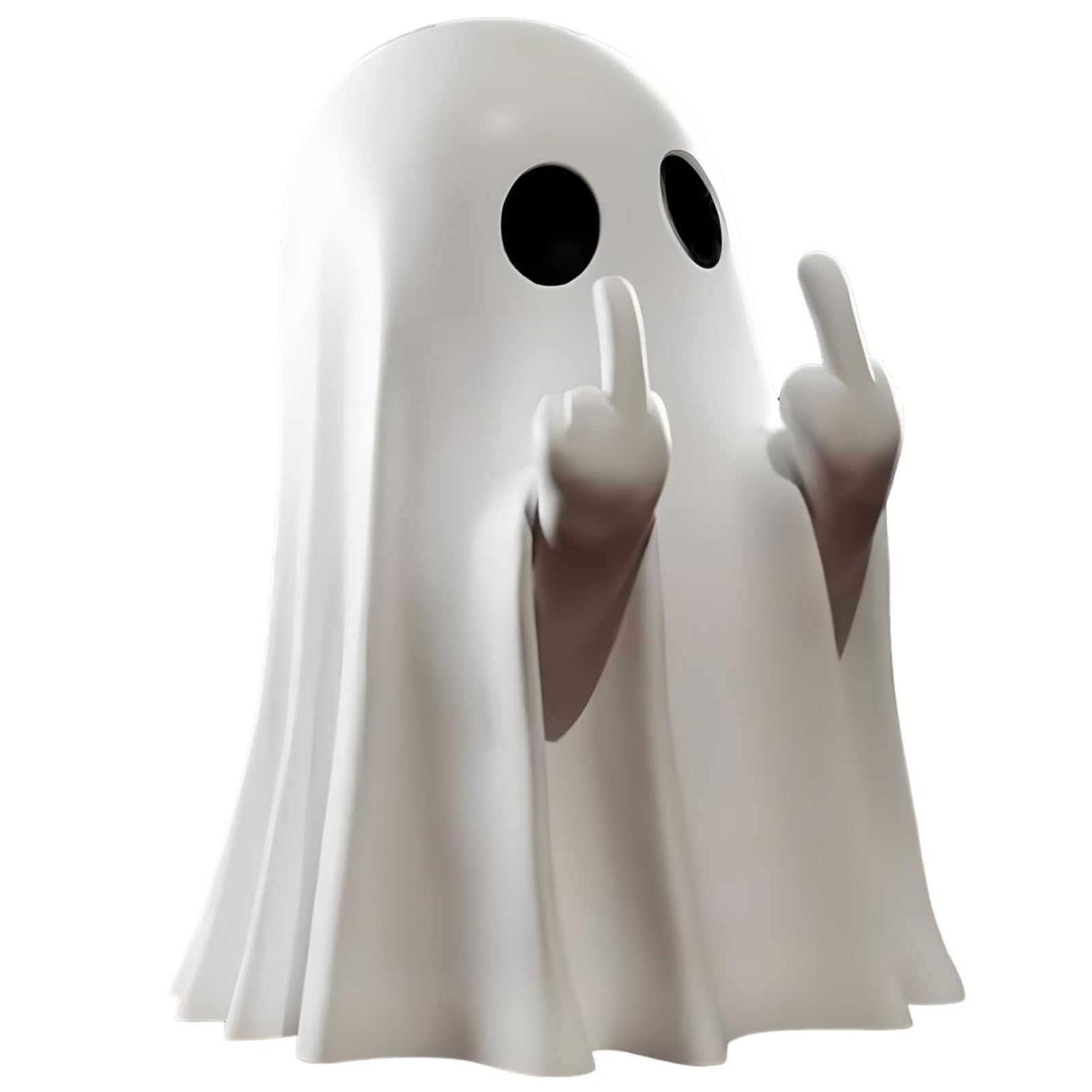 Pipihome Fun Middle Finger Ghosts, Funny Middle Finger Fifts for Men, Ghosts Statue Sculpture Home Decoration Room Bedroom Decor Hilarious Novelty Gifts for Christmas Halloween