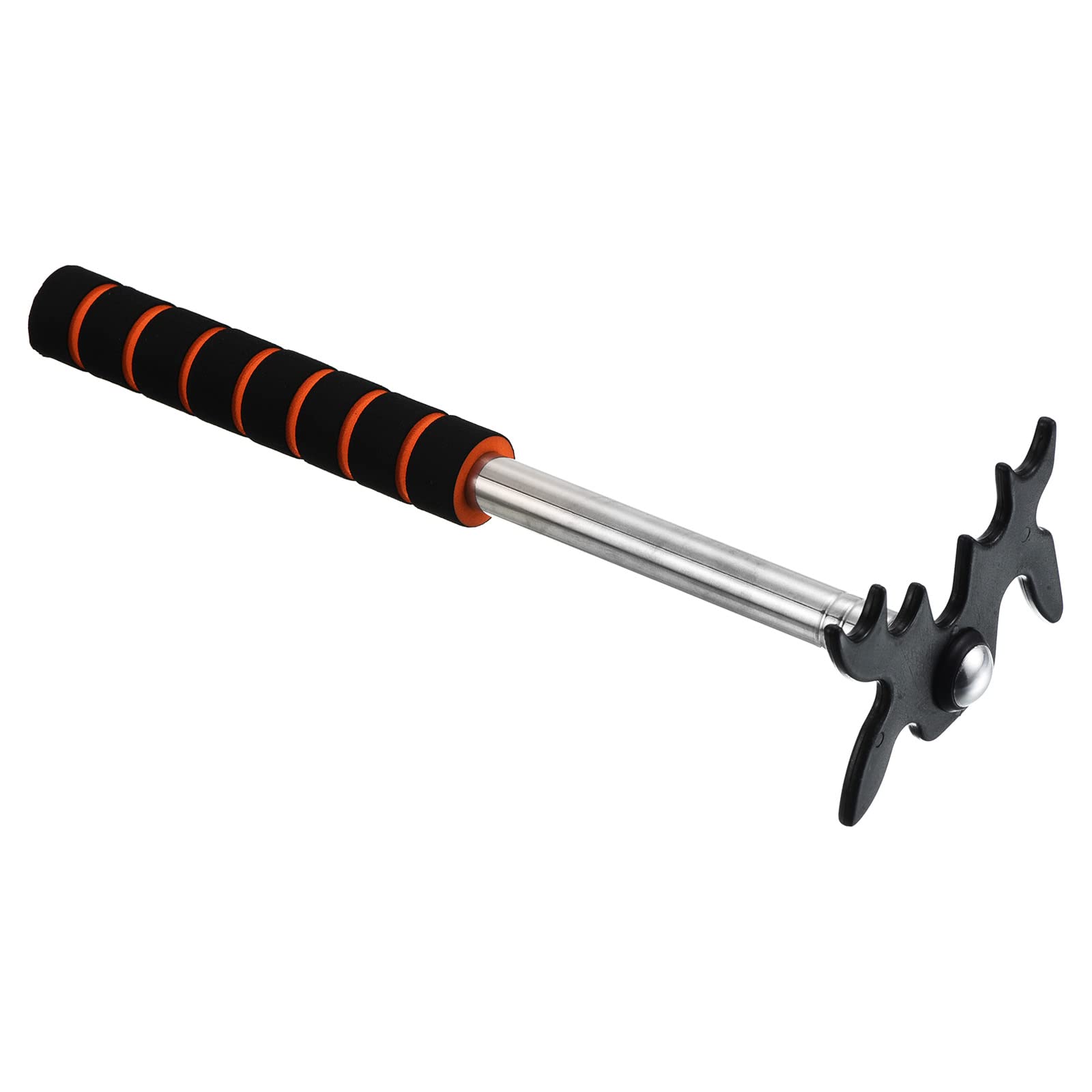 PATIKIL Retractable Billiards Cue Stick Bridge, EVA Handle Pool Cue Accessory with Removable Plastic Bridge Head for Pool Table Competition, Black