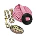 Southwestern Equine 24′ Flat Cotton Web Lunge Line with Chain & Rubber Stop (24′, Pink)thumb 1