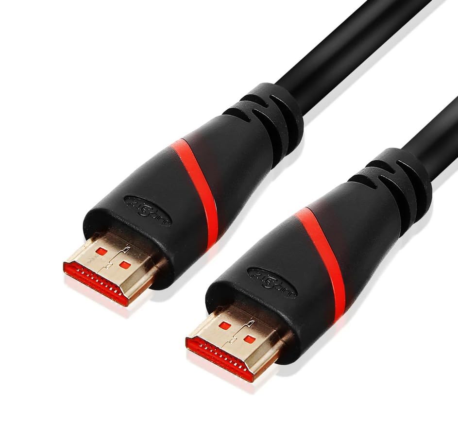 JuicEBitz 4K HDMI Cable 8M, High Speed HDMI 4k 30fps. 1.4 HDMI Lead with Ethernet and HDR Graphics, HDMI to HDMI Cable, Compatible with Xbox, Playstation, Apple TV, Sky + More. 8M Long HDMI Cable