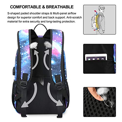 galaxy backpack with charger