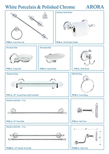 MODONA 6" European Style Tub & Shower Mixer with Porcelain Hand Held Shower Set – Lever Handles - Made of Brass - Thumbnail 5