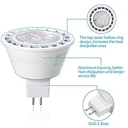 TORCHSTAR MR16 LED Bulb Dimmable, 7W 12V 490LM 50W