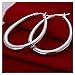 NYKKOLA 925 Sterling Silver Fashion Classic Big Hoop Drop Dangle Earring
