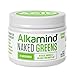 Alkamind Daily Greens - GET Off Your Acid with 21 Superfoods to Alkalize & Energize & Balance pH (Naked - Raw Dehydrated Greens)