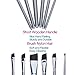 Ngwall Paint Brush Set Round Nylon Hair Stylist Acrylic Watercolor (Gray 6pcs)