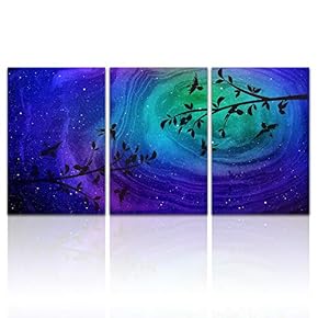 signwin 3 Piece Canvas Wall Art Beautiful Scenery...