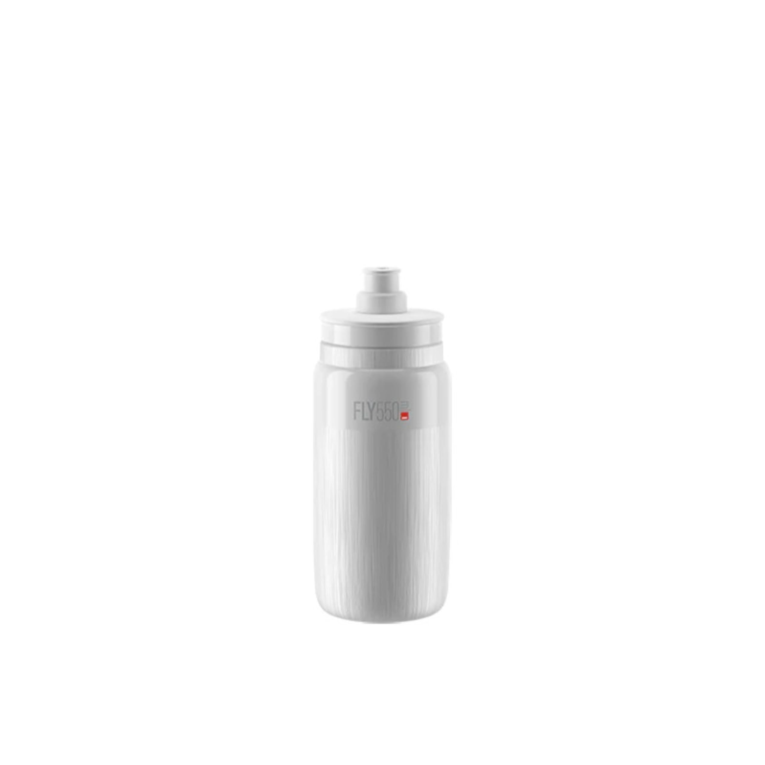 ELITE Fly Tex Water Bottle White – Insulated Cycling Bottle with Thermal Protection – Lightweight & BPA-Free – 550ml – For Road Bike, MTB & Gravel Cycling