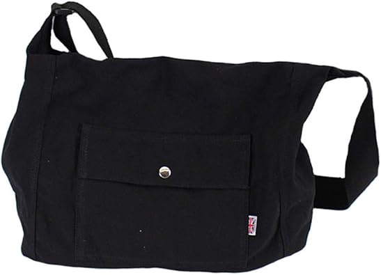 Amazon トートバッグ キャンバス 大容量 メンズ レディース エコバッグ 大 無地 ショルダー おしゃれ 丈夫 通勤 通園 1泊旅行用 白 黒 トート 肩掛け 帆布包 437 109ブラック マザーズバッグ