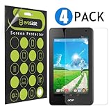 Evecase Iconia One 7 B1-730 HD Clear & Anti-Glare Matte LCD Screen Protector Mix Set for Acer Iconia One 7 B1-730 / B1-730HD 7-Inch Android Tablet (2014 Released) - 4 Pack