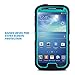 ULAK Galaxy S4 Case Hybrid Dual-Layer Shockproof Silicone Rubber Soft Skin PC Front Frame Hard Back Cover Heavy Duty Dustproof Combo Phone Case Cover for Samsung Galaxy S4 IV i9500 Aqua Blue Black