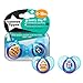 Tommee Tippee Every Day Pacifiers, Symmetrical Design, BPA-Free Silicone Binkies, 6-18m, 2-Count, Colors and Designs Vary