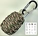 Paracord Survival Grenade Keychain (20pc)--Moms Feel Safe; Your Kids Can Get Food, Fire & Shelter When Lost--Cool Gadget Gifts for Him or Her Dad Boyfriend Men--Camping Hiking Hunting Boy Scout Kit