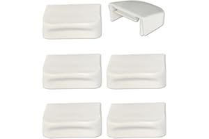 VALLVATER 6 Packs Toilet Seat Hinge Cover Caps Compatible with Kohler 4636/4713 Toilet Seat Replacement Parts, White