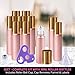 Rose Gold Ultimate Essential Oil Roller Bottles Set With Stainless Steel Balls, 10 Pack 10ml Leakproof Glass Bottle With 11 Rollerballs For Perfume & Aromatherapy Oils 1 Funnel + Opener & 192 Labels