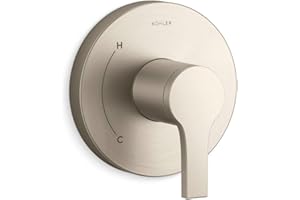Kohler TS35320-4-BN, Elate Rite-Temp Valve Trim, Vibrant Brushed Nickel, Elegant Bathroom Valve, Rust-Resistant