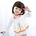 GZMM 3-Pack Baby Girl's Bibs Dress Infant Toddler waterproof Burp Cloths With Adjustable Snaps